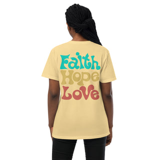 Faith Hope Love Unisex pocket t-shirt