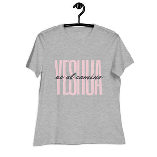 Camiseta Mujer Yeshua letras rosas