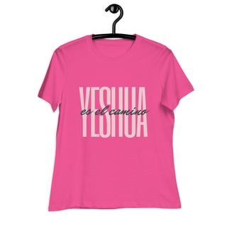 Camiseta Mujer Yeshua letras rosas